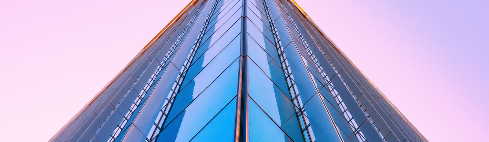 unique view of commercial building